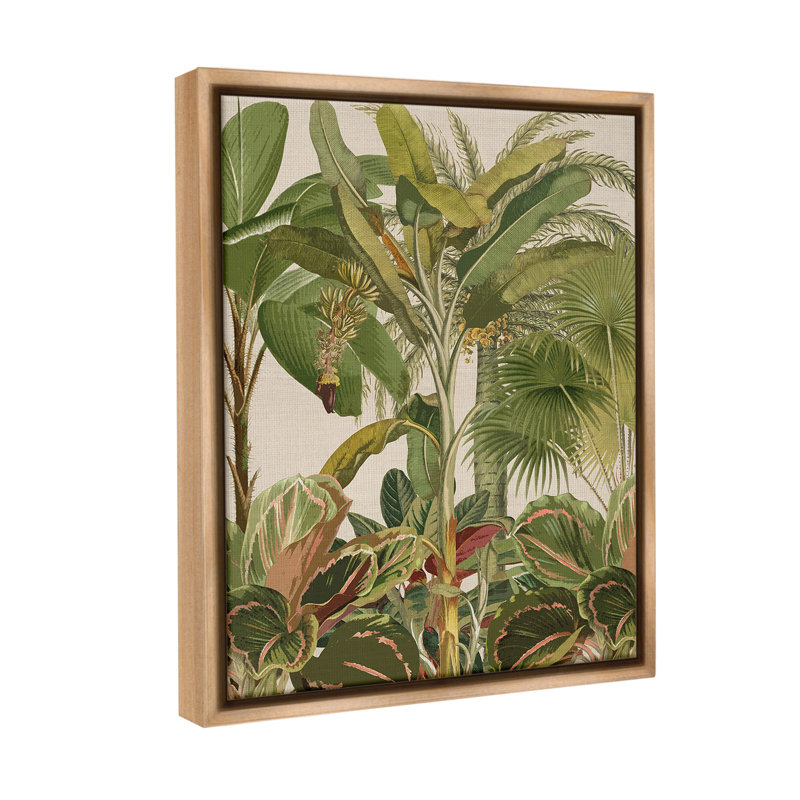 «Tropical Jungle Plantation Floater Frame» par Amber Sterling sur, Brun, H 31 po x l 25 po