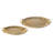 Oval Metal Gold Decorative Trays With Handles