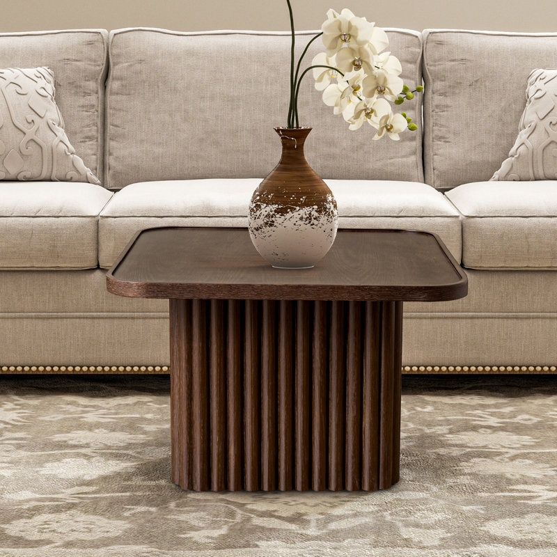 Solid Wood Square Coffee Table Small Table 60x60CM