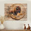 American Buffalo Into The Prairies - Décoration murale en bois animal Buffalo - sur bois de pin naturel-1990190634