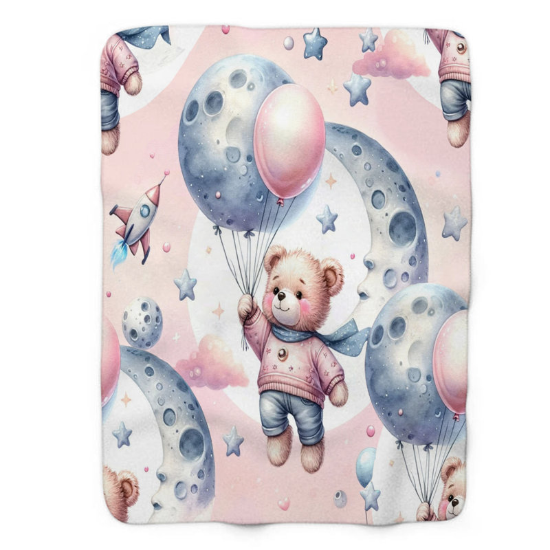 Snug Bear - 1 Piece Premium Blanket, 50" W x 60" L