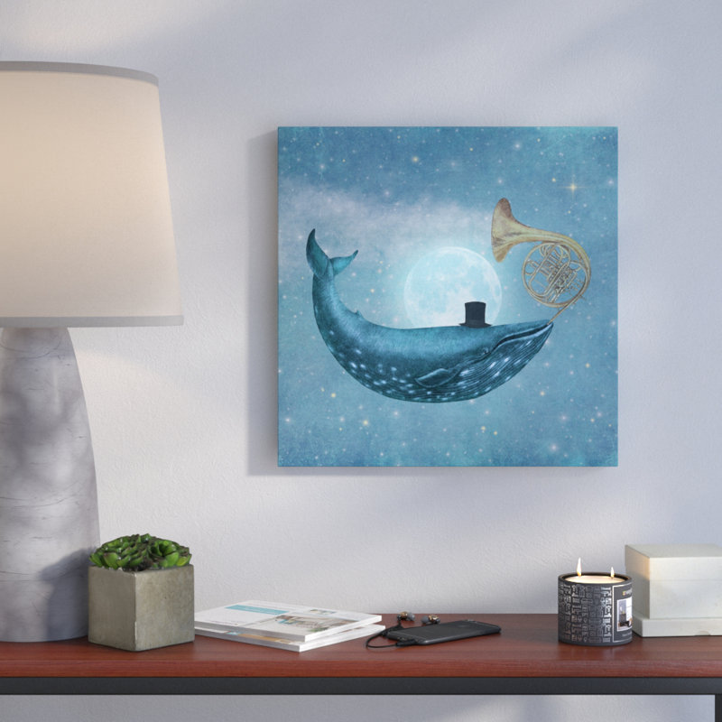 «Cloud Machine Square», impression sur toile, H 18 po x l 18 po x P 1,5 po, Toile avec cadre noir, Pas de tapis