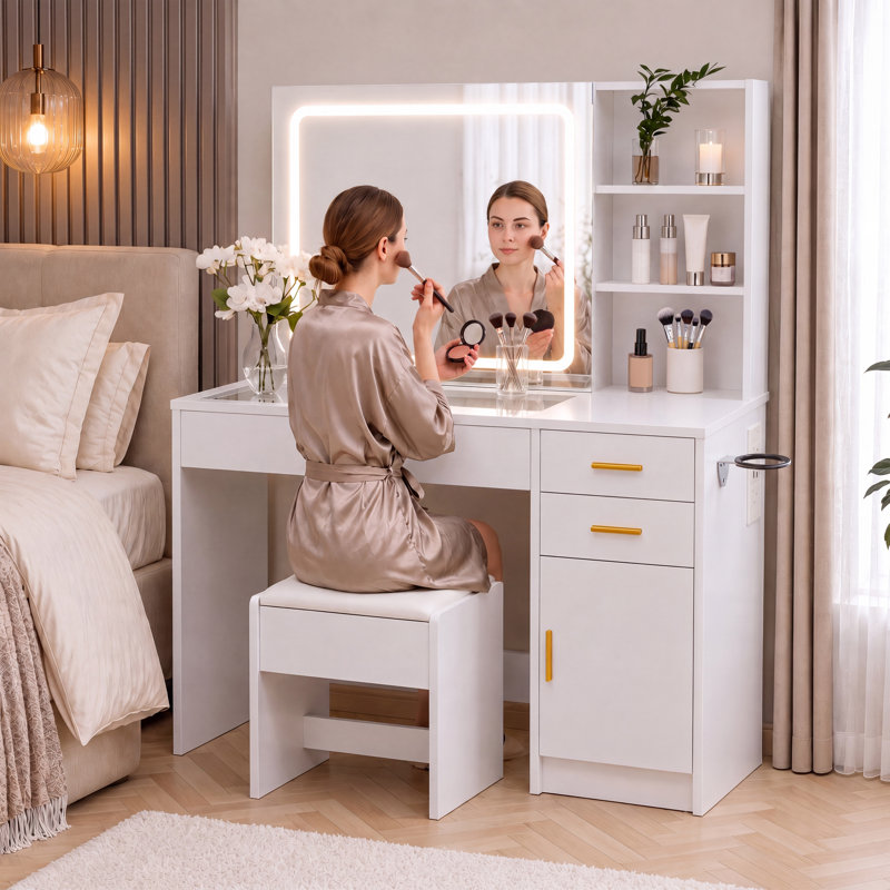 Dressing Table, White