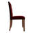 Brown Wooden Dining Chair With Velvet Cover-2040675550