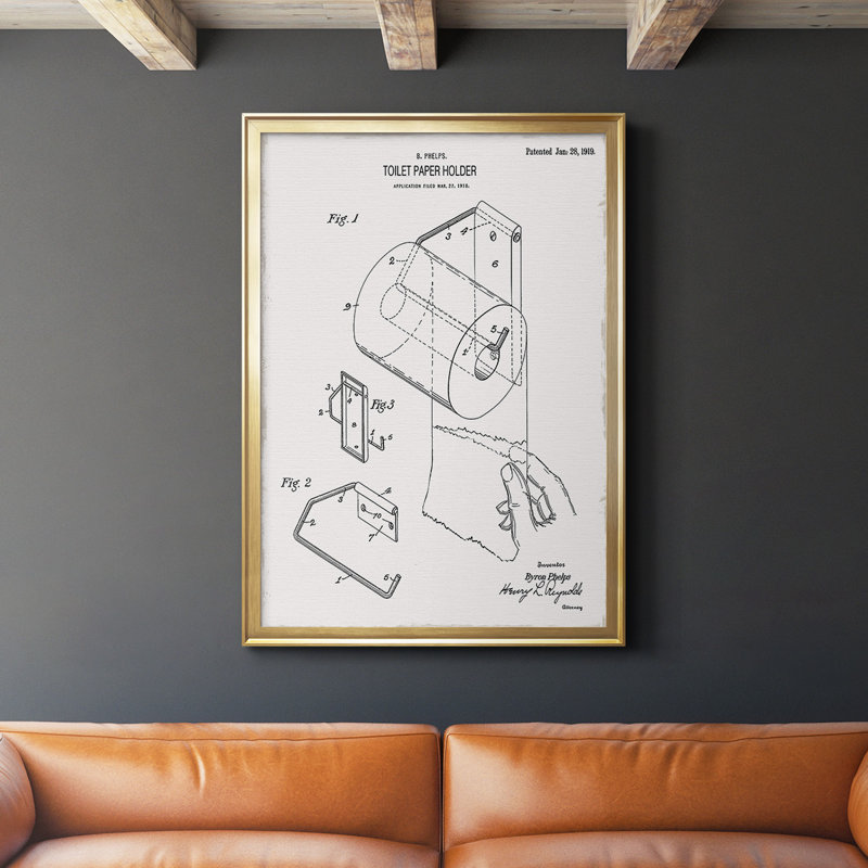 Toile de papier hygiénique de qualité supérieure brevetée II - prête à être accrochée, H 42,5 po x l 30,5 po x P 1 po