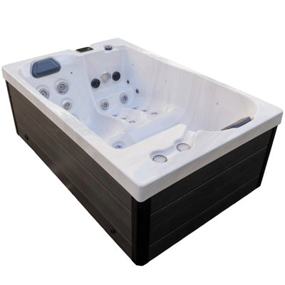 Cascade 2 Person Dual Lounger, 220v Standard Hot Tub With Smart Keypad, And Ozonator