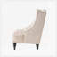 Fauteuil d'appoint capitonné en tissu, siège club rétro pour le salon-1800547749