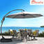 Parasol en porte-à-faux octogonal Sunbrella l 138 po avec base Harry-Charles-1771045247