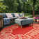 Havza Performance Floral Indoor/Outdoor Area Rug