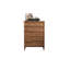 Commode d'appoint style rétro en noyer noir