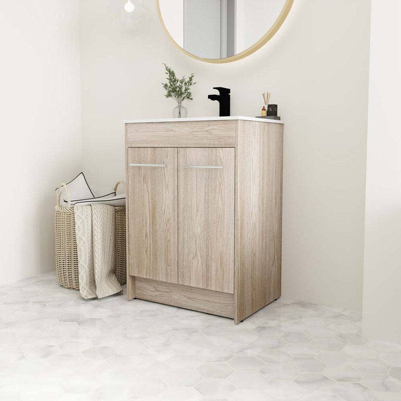 Meuble-lavabo autoportant de 24 po