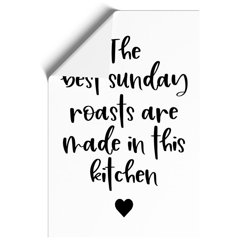 Sunday Roasts - Frameless Print, 84cm H x 59cm W x 0.1cm D