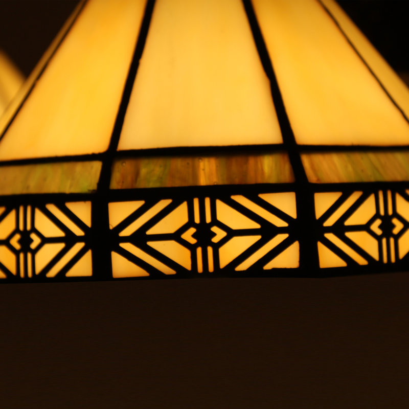 Lustre classique 3 lumières à abat-jour Marne