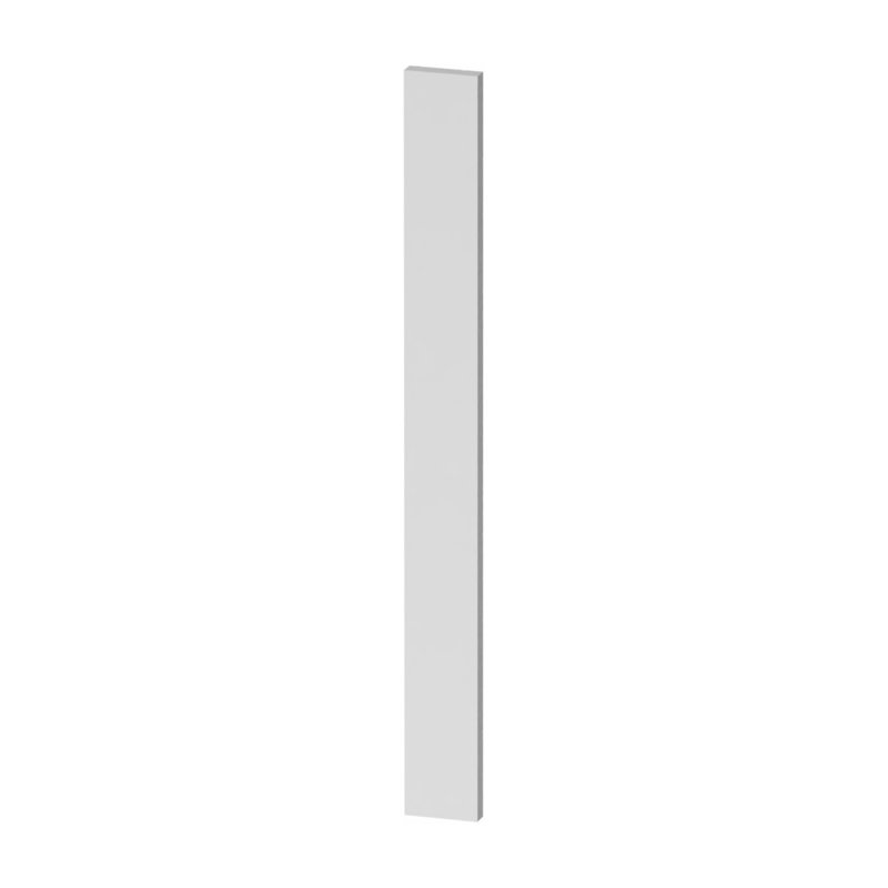 Panneau mural en MDF blanc Kindwood Eco Shaker, 3 po L x 0,75 po P x 30 po H, prêt à assembler, 3" W x 30" H