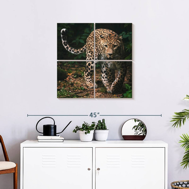 Brampt Wild Persian Leopard, 26'' H x 26'' W