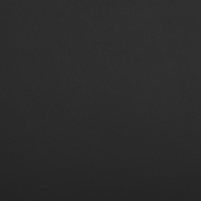 Tabouret de comptoir en cuir Ambra, Noir, noir, noir, noir