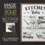 «Rules of the Kitchen», reproduction encadrée - bois massif-1139269763-1139269787