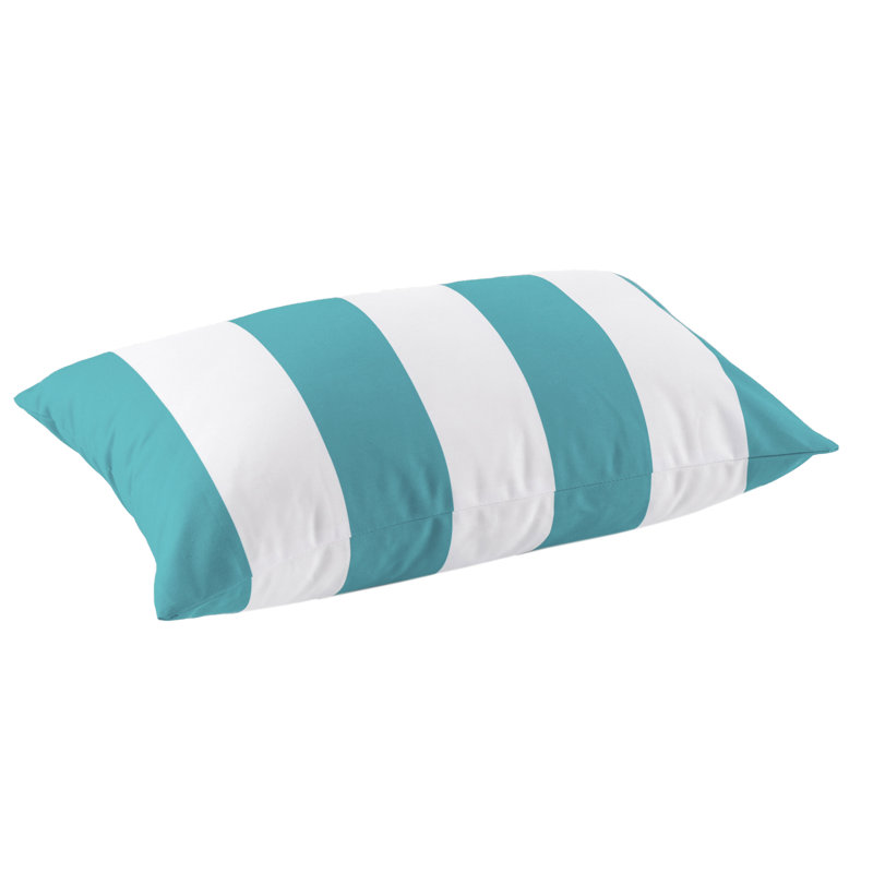 Outdoor Rectangular Pillow Cover & Insert, Aqua Green