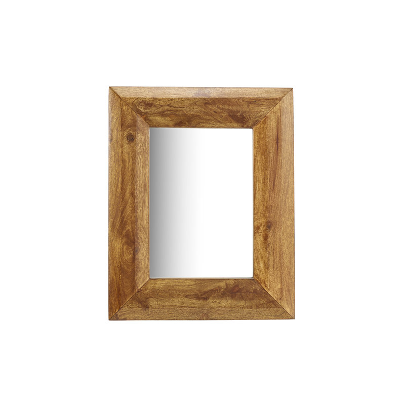 Cange Rectangle Mirror, 17.78 cm H x 114.3 cm W, Dark Oak