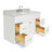 Partham 55'' Single Bathroom Vanity with Carrara Marble Top-67491729