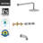 Complete Shower System with Rough in-Valve-65005643
