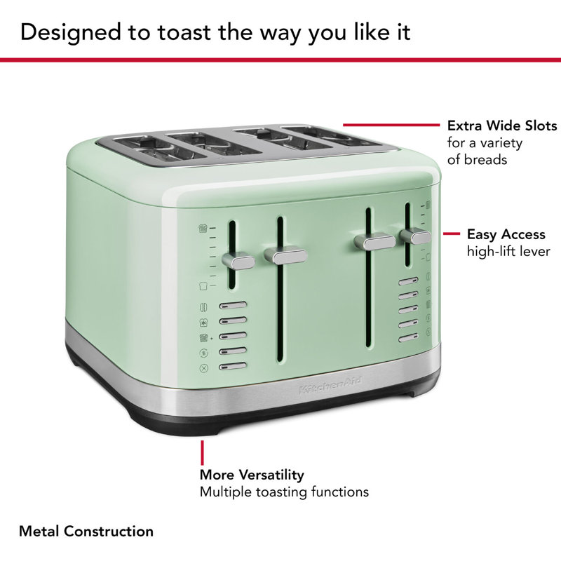 KitchenAid 4 Slice Toaster, Pistachio