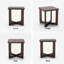 Ensemble de 3 tables basses et tables de bout en finition bicolore-129854303-129854304