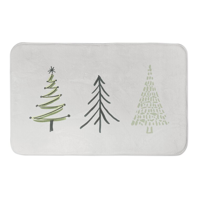 The Holiday Aisle® Bath Rug with Non-Slip Backing