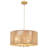 Caroyln 5 - Light 19.25" Dimmable Drum Boho Chandelier Hand-Woven Rattan Pendant for Living Room Kitchen Entryway Hallway Foyer-160829906