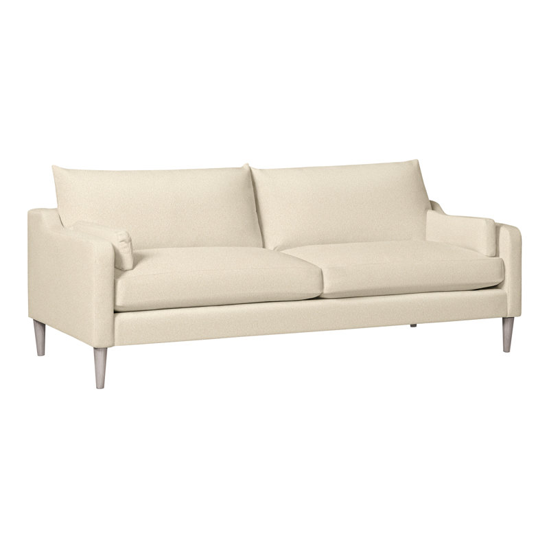 Canapé Thea, Gris colombe, 100% polyester naturel Kimoni