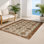 Tapis d'intérieur et d'extérieur brun français
