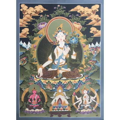 Blanc Tara Thangka (Thangka sans brocart)