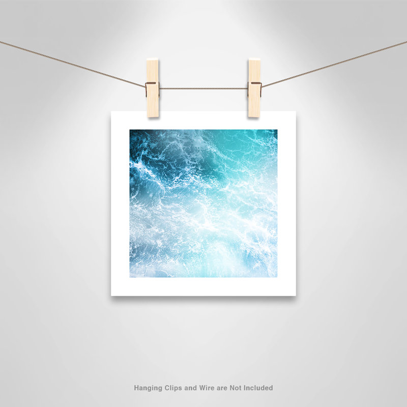 Is Is Waves - Impression sans cadre, H 10 po x l 10 po x P 0,1 po