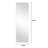 65"X 24" Inch Full Body Round Corner Mirror For Living Room Bedroom Cloakroom Wall Hanging With Hanging Hole High Quality 5Mm Silver Mirror  Explosion-Proof Glass-1037665456