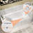 58" x 29.5" Rectangular Acrylic Soaking Drop in Bathtub with Drain
