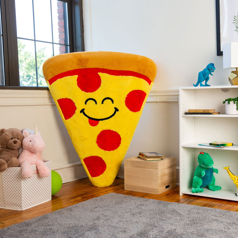 Flotteur à pizza, siège rond pour enfant, coussin moelleux et confortable, siège gonflable