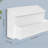 Wall Mount Mailbox for House, Outside, with 3 Sets of 0-9 Number Stickers & Flower Planter, Rust-Proof Metal Post Drop Box, White