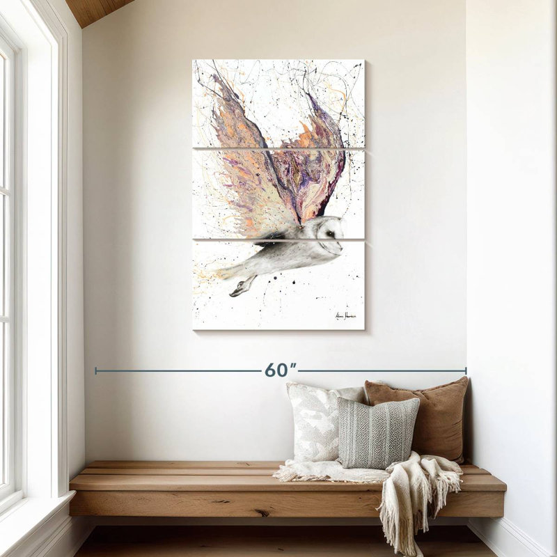 Brampt Heart Winged Owl, 45" H x 28" W