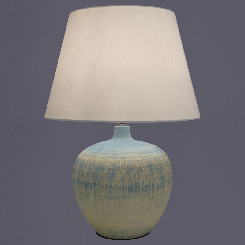 Alexia Ceramic Table Lamp, Blue