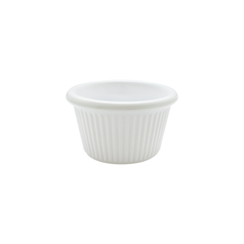 Ramequin à cannelures rondes thunder group inc., Blanc