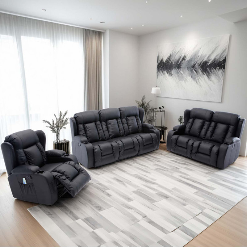 Living Room Set, Black