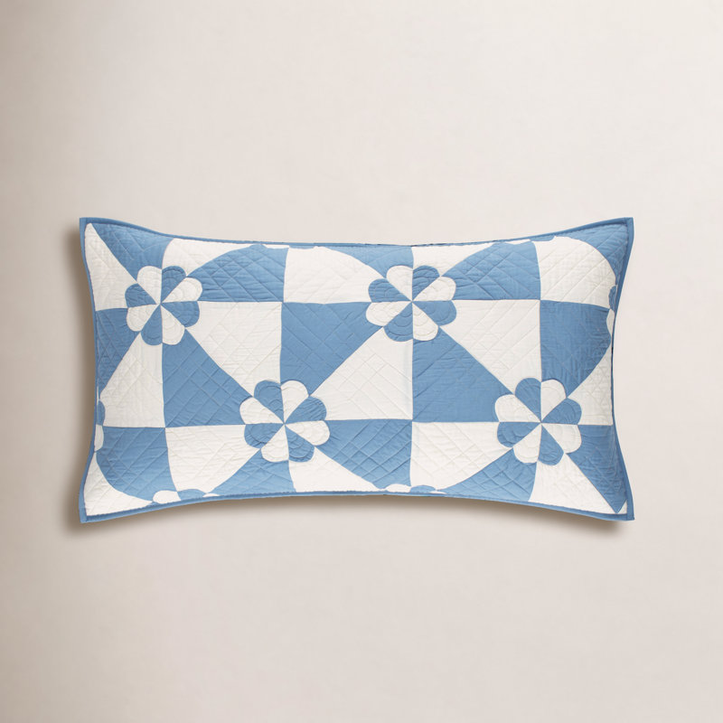 Sunny Side Quilted Sham, King, Black