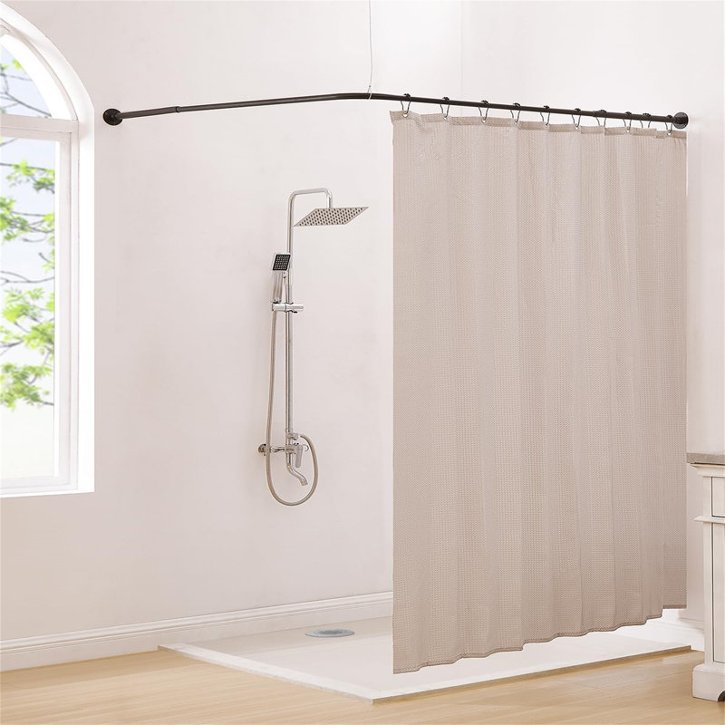Avalene 134cm L-Shaped Shower Curtain Pole