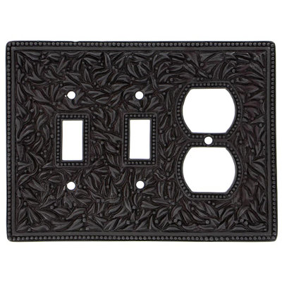 San Michele Patterned 3 - Gang Combination Plate Jumbo Combination Wall Plate