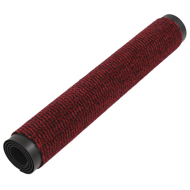 Branco Non-Slip Doormat, 90cm W x 150cm L, Red