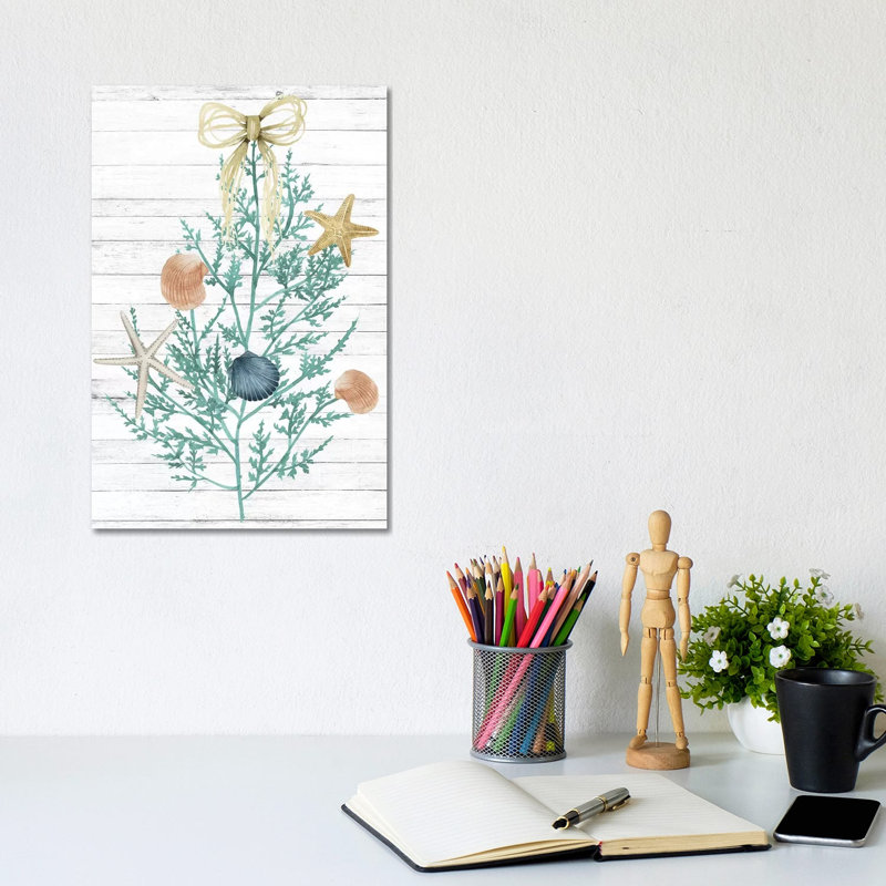Seas & Greetings Collection B by Grace Popp - Wrapped Canvas Painting, 20.32 cm H x 30.48 cm W