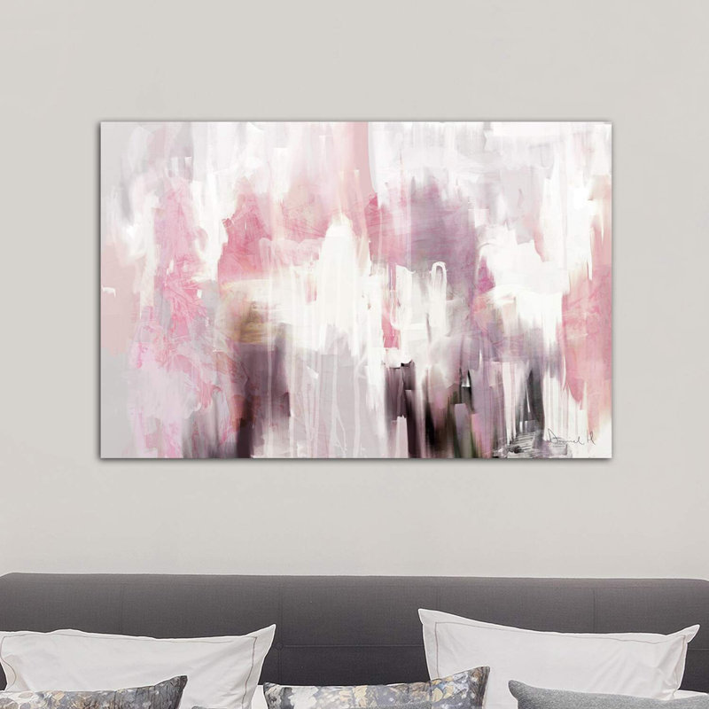 «Blush» par Dan Hobday - reproduction d'art, H 26 po x l 40 po x 1,5 po, Toile tendue