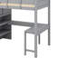 Lit mezzanine double avec bureau et tablette-227815166