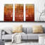 «Circles and Squares # 16» par Mark Lawrence, impression sur toile tendue 3 pièces-1488278791