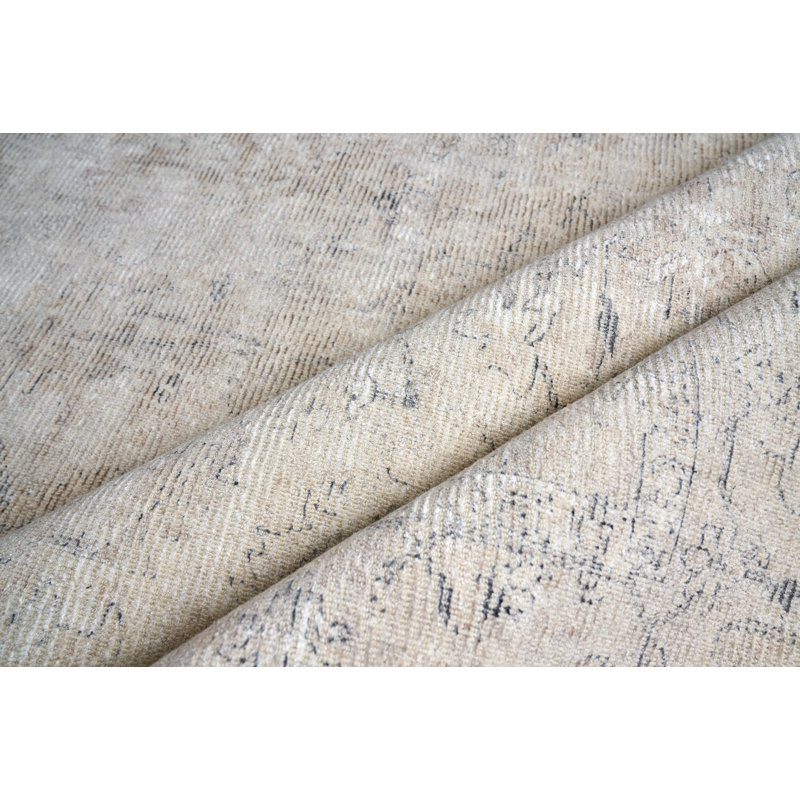 Tuscany Oriental Hand-Loomed Light Beige Area Rug, Rectangle 12' x 15'